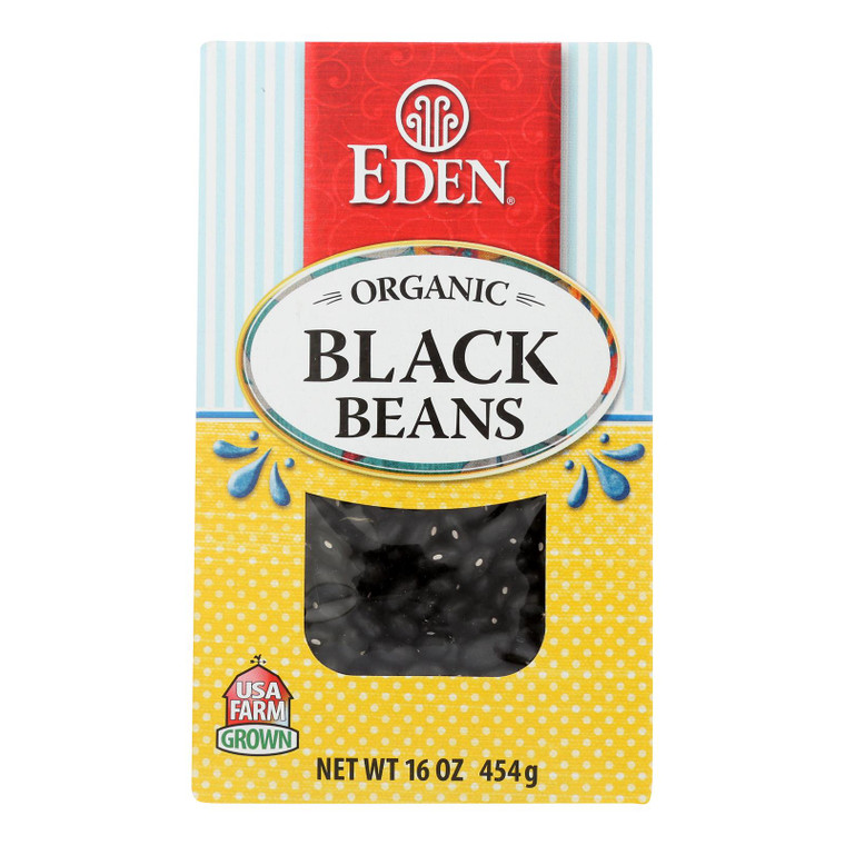 Eden Organic Dry Black Turtle Beans  - Case Of 12 - 16 Oz