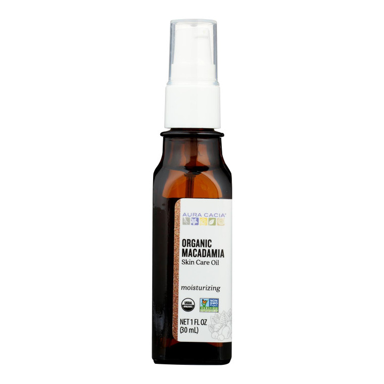 Aura Cacia - Macadamia Skin Care Oil Certified Organic - 1 Fl Oz