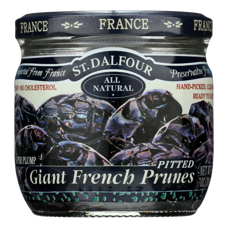 St Dalfour Prunes - French - Giant - Pitted - 7 Oz - Case Of 6