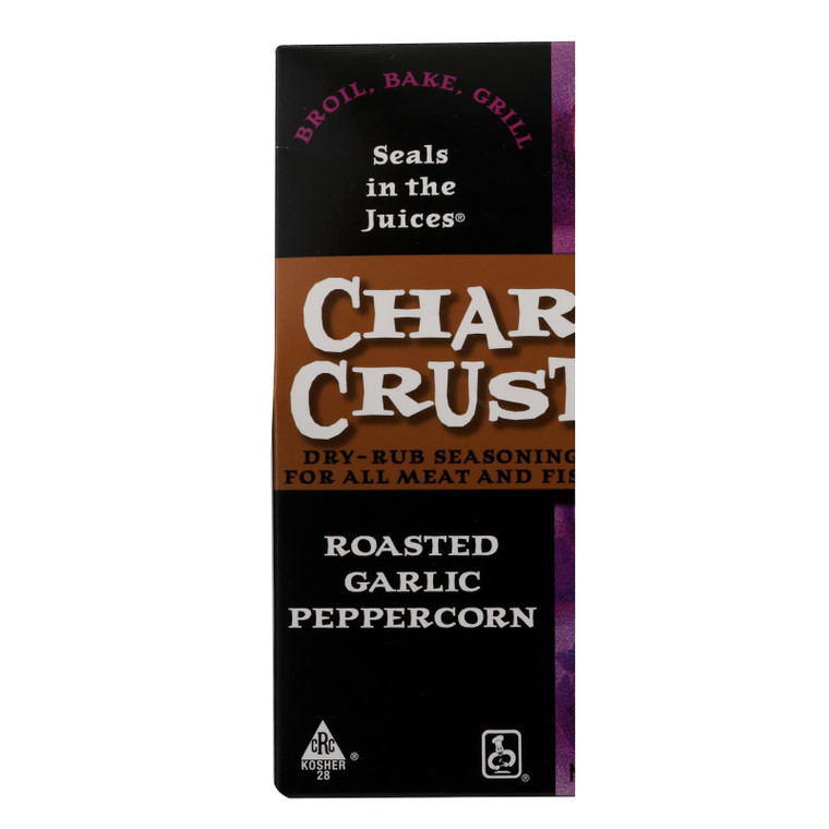 Char Crust Roasted Garlic Peppercorn - Case Of 6 - 4 Oz