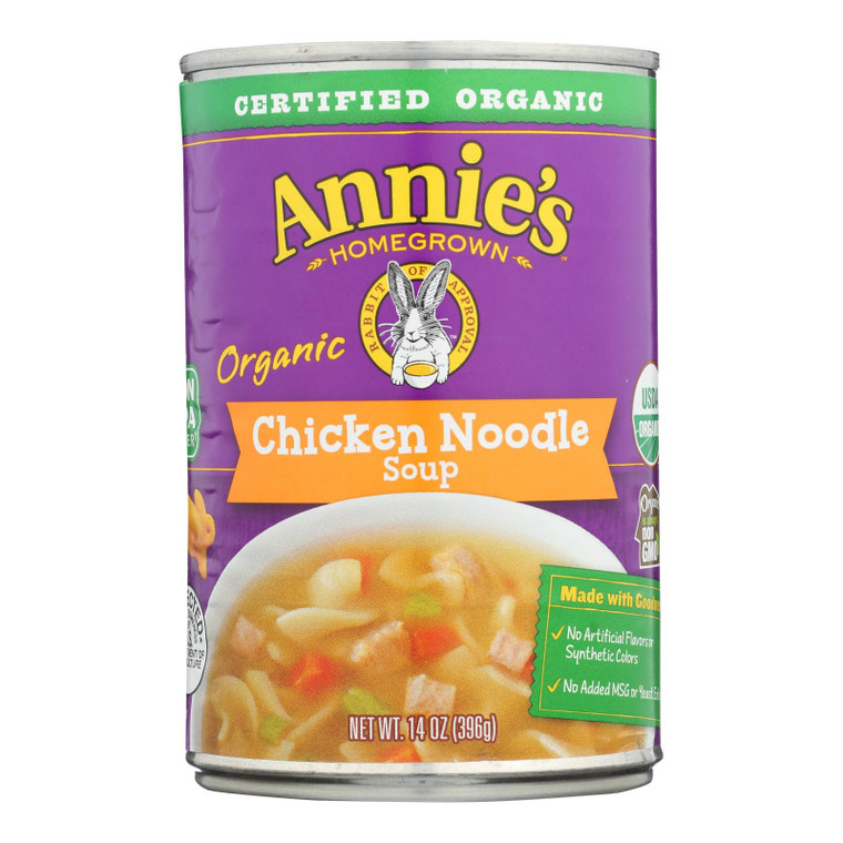 Annie's Homegrown - Organic Soup - Chicken Noodle - Case Of 8 - 14 Oz.