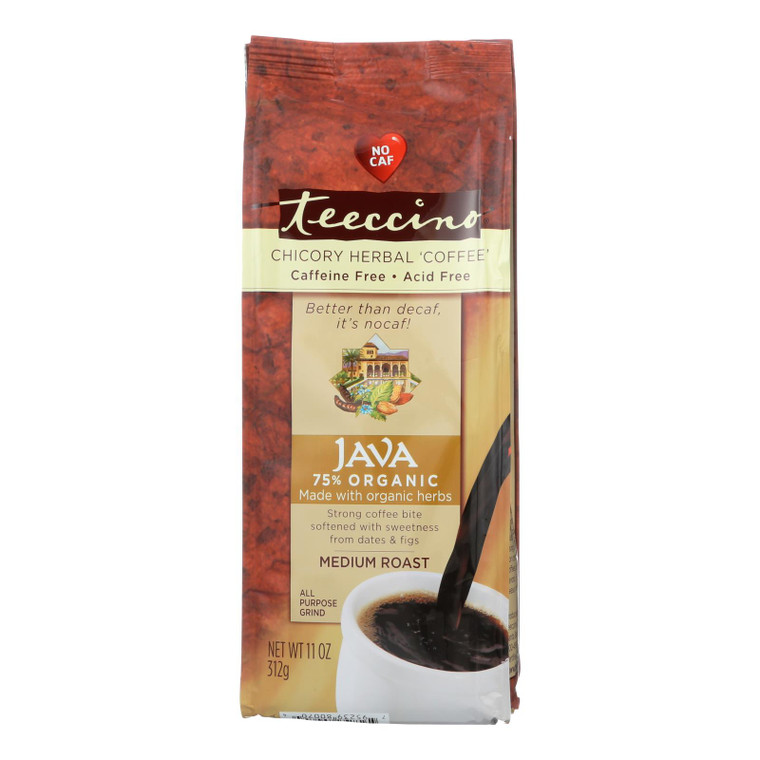 Teeccino Mediterranean Herbal Coffee Java - 11 Oz - Case Of 6