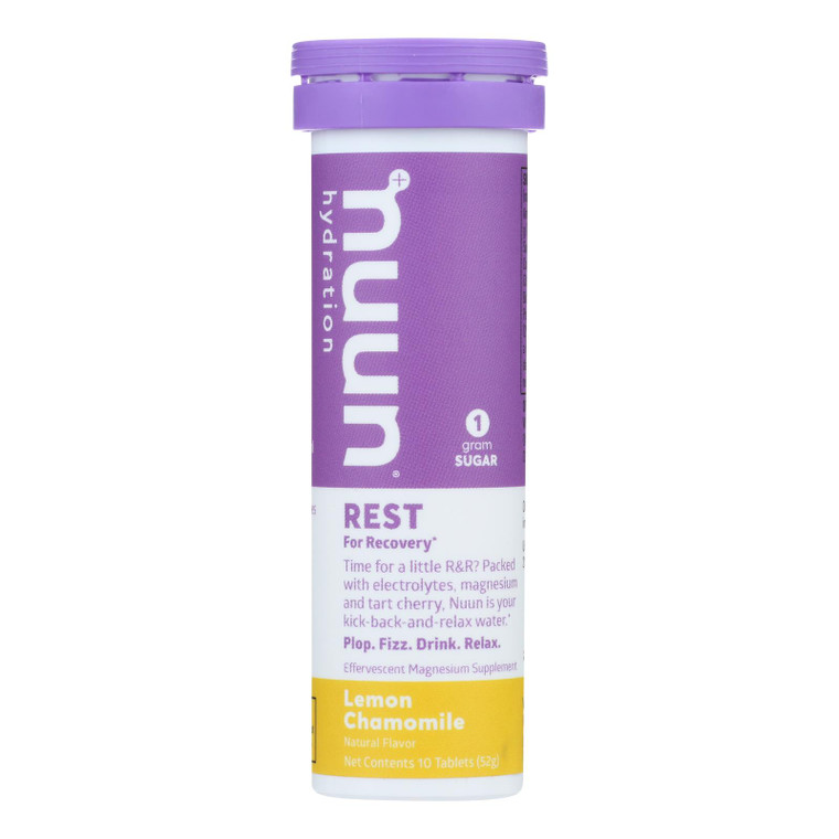 Nuun Hydration - Drink Tab Rest Lemon Chamom - Case Of 8 - 10 Tab