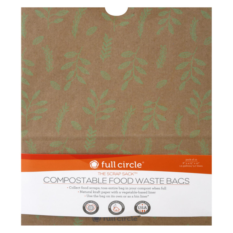 Full Circle Home - Fd Waste Bags Compst Cdu - Case Of 6-10 Count