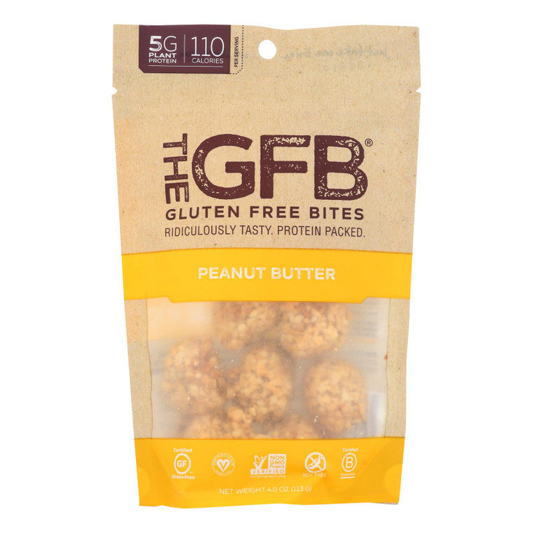 The Gfb - Bites Peanut Butter Gluten Free - Case Of 6 - 4 Oz