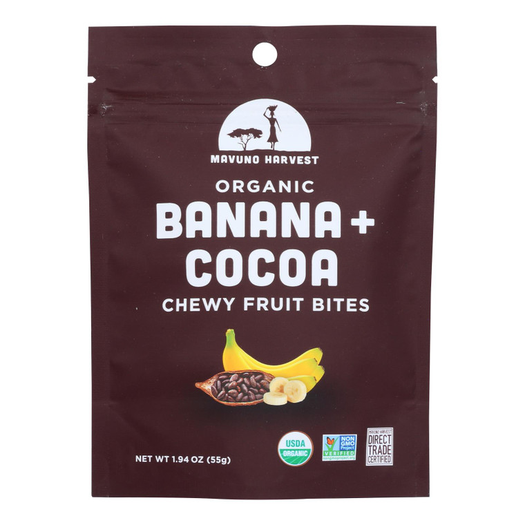 Mavuno Harvest - Frt/bts Bnana Cocoa - Case Of 8-1.94 Oz