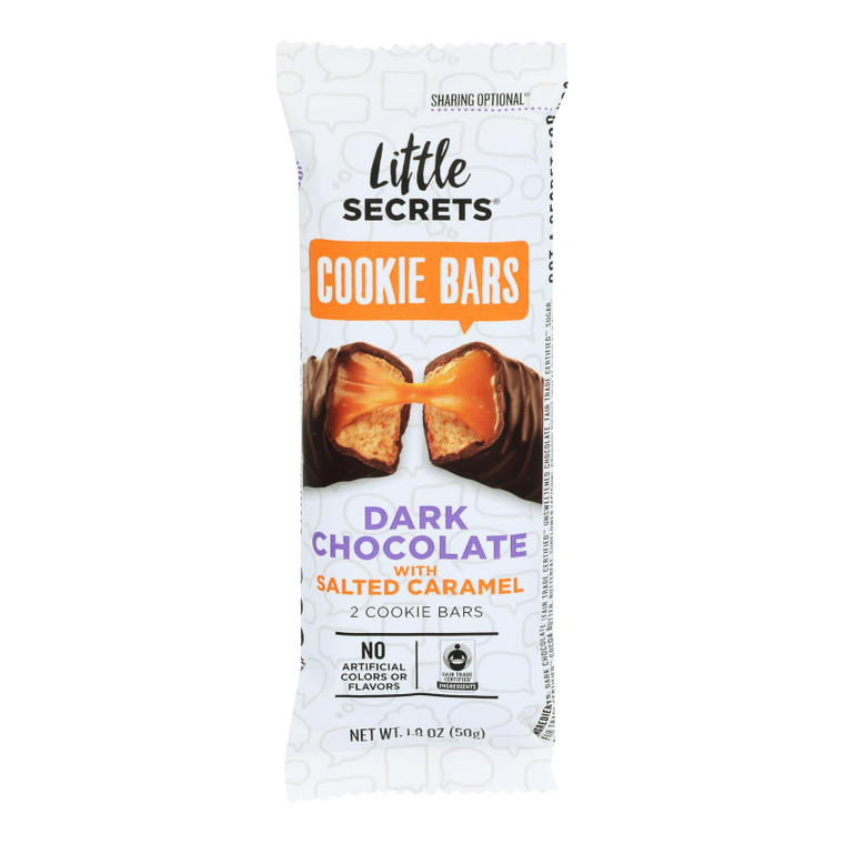 Little Secrets - Cookie Bars Dark Chocolate Caramel - Case Of 12-1.8 Oz