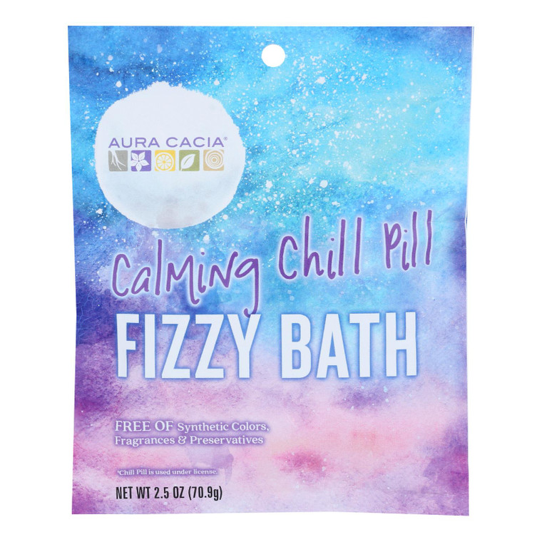 Aura Cacia - Fizz Bath Calm Chill Pill - Case Of 6-2.5 Oz