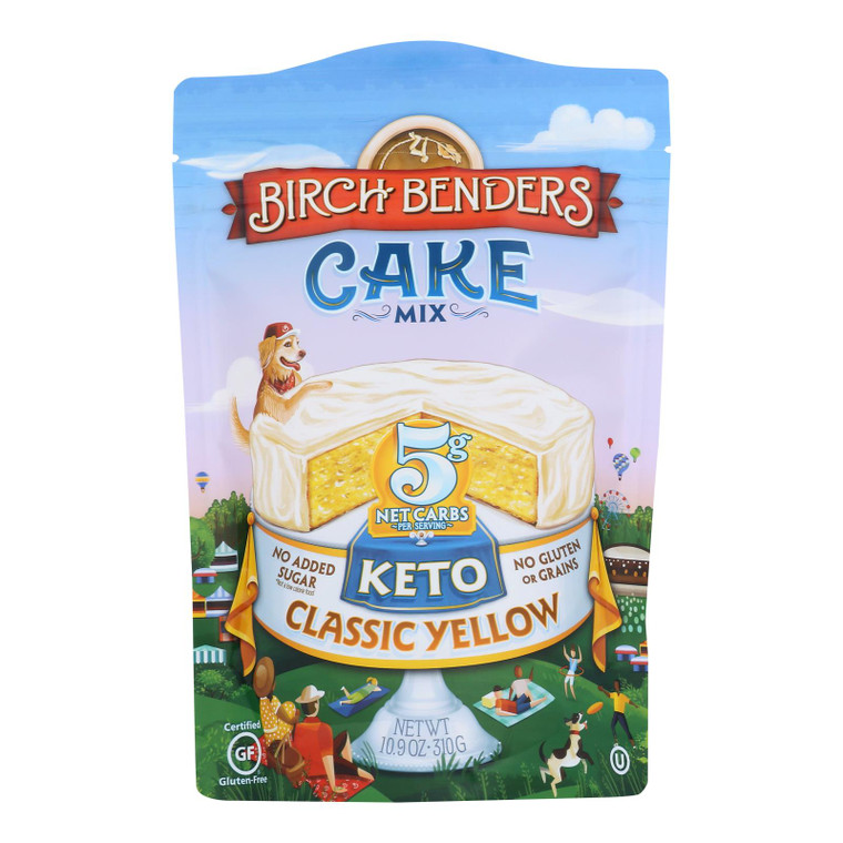 Birch Benders - Cake Mix Classic Yellow Keto - Case Of 6-10.9 Oz