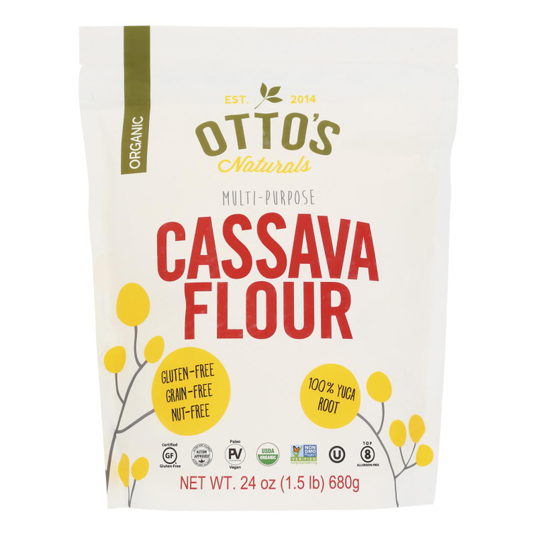 Otto's Naturals - Cassava Flour Organic - Case Of 6-1.5 Lb