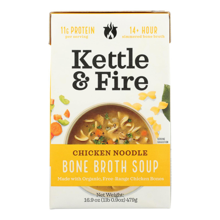 Kettle And Fire - Bone Broth Chicken Nddle - Case Of 6-16.9 Oz