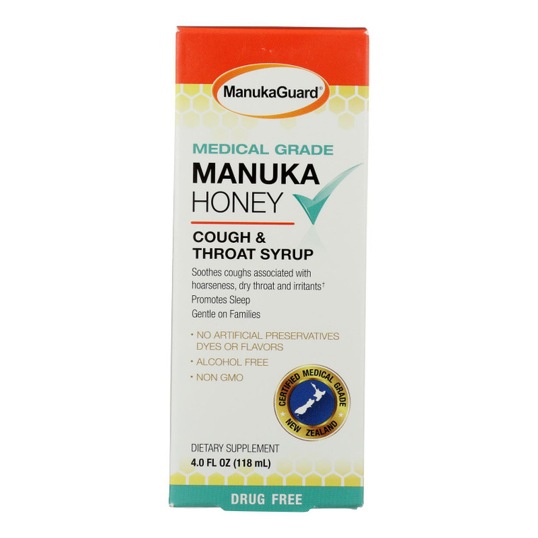 Manukaguard - Cgh+thrt Syrup Black Cherry - 1 Each-4 Fz