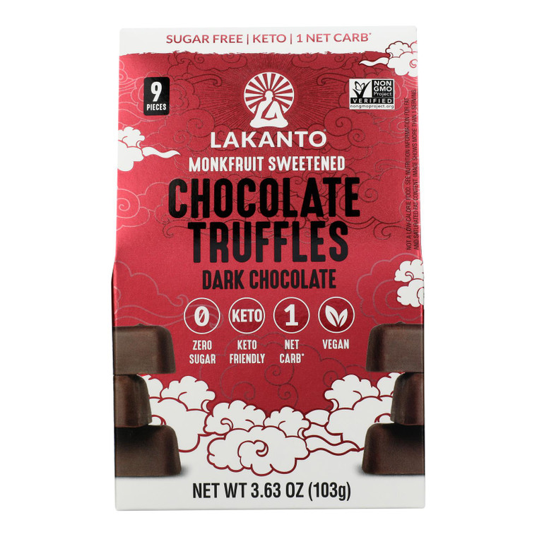 Lakanto - Truffles Keto Dark Chocolate - Case Of 10-3.63 Oz