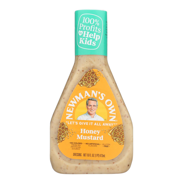 Newman's Own Honey Mustard Dressing Honey - Case Of 6 - 16 Oz