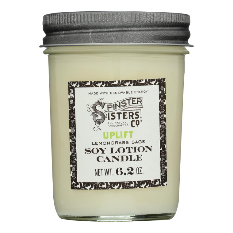 Spinster Sisters Co. - Body Ltn Candle Uplift - Case Of 4-6.2 Oz