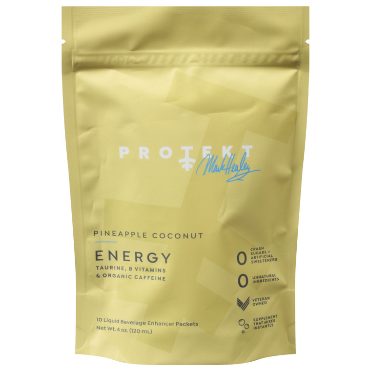 Protkt - Lq Energy Pineap Coconut 10pk - Case Of 6-4 Fz