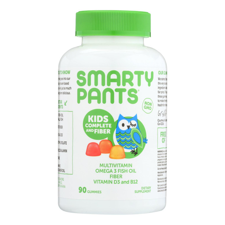 Smartypants Gummy Vitamin - Multi - Kid + Fiber - 90 Count