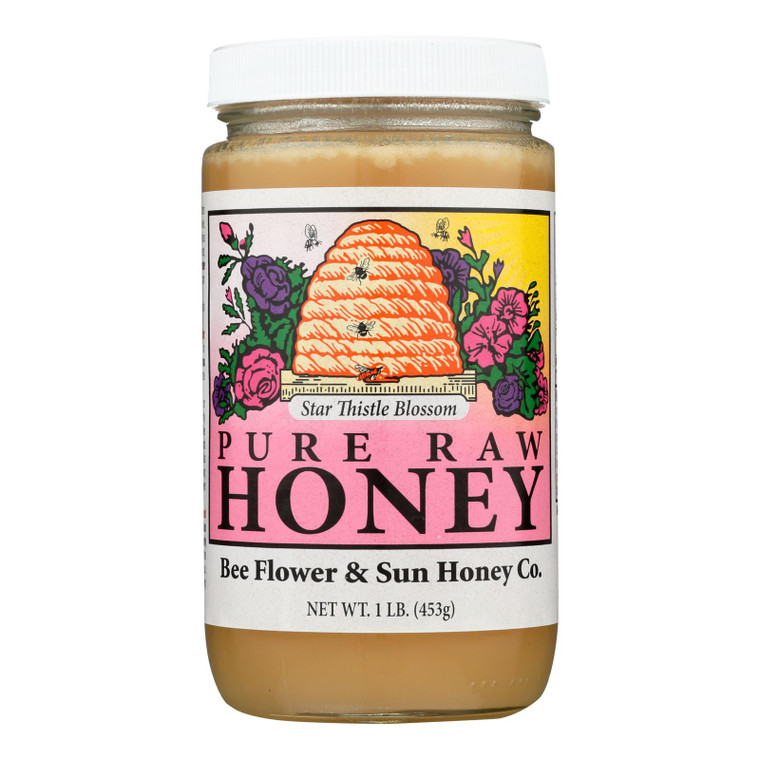 Bee Flower And Sun Honey - Star Thistle Blossom - Case Of 12 Lbs