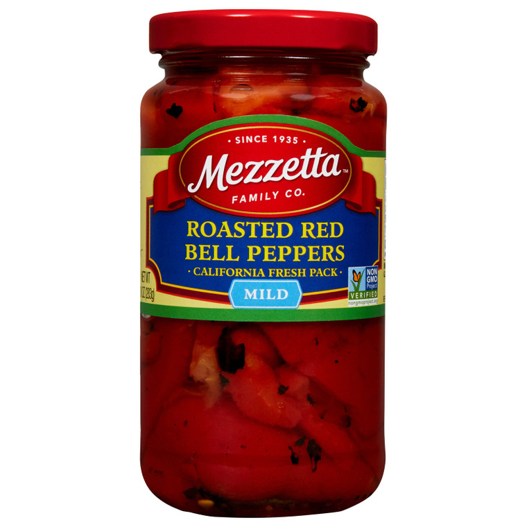 Mezzetta Peppers - Roasted Red Bell - Case Of 12 - 10 Oz