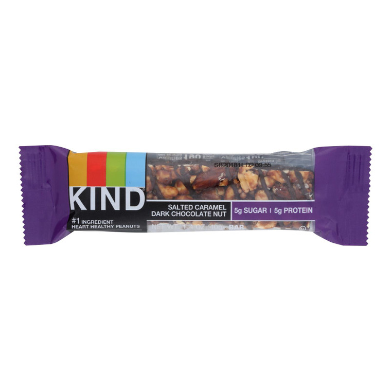 Kind - Bar Salted Caramel Dark Chocolate Nut - Case Of 12 - 1.4 Ounces