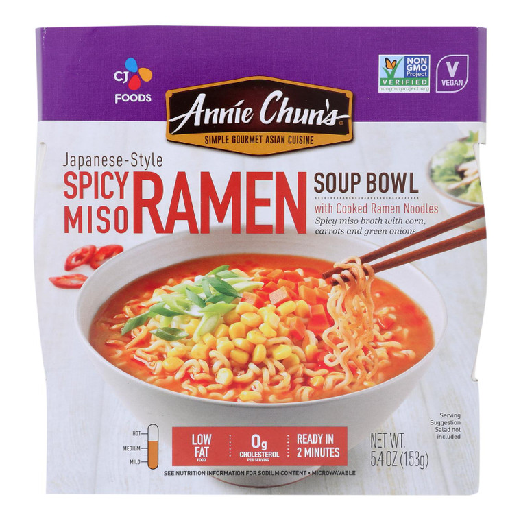 Annie Chun's - Ramen Spicy Miso - Case Of 6-5.4 Oz