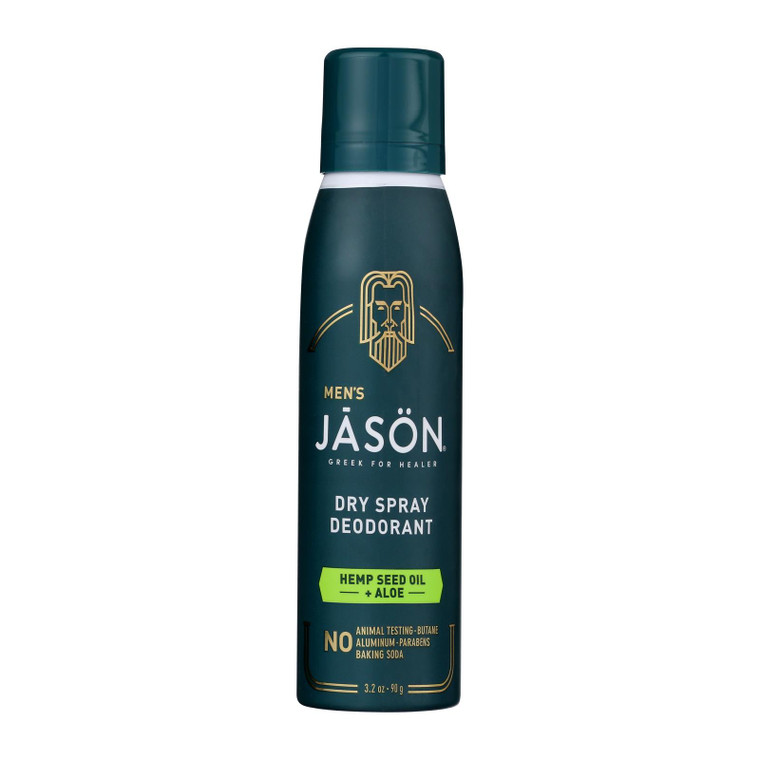 Jason Natural Products - Deodorant Spray Hemp Seed Aloe - 1 Each-3.2 Oz