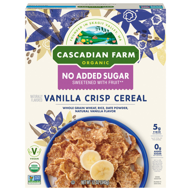 Cascadian Farm - Cerl Og2 Ns Vanilla Crsp - Cs Of 10-12 Oz