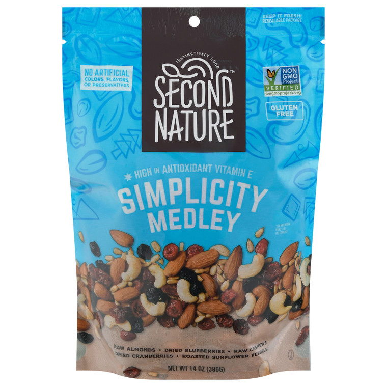 Second Nature - Nut Medley Simplicity - Cs Of 6-14 Oz