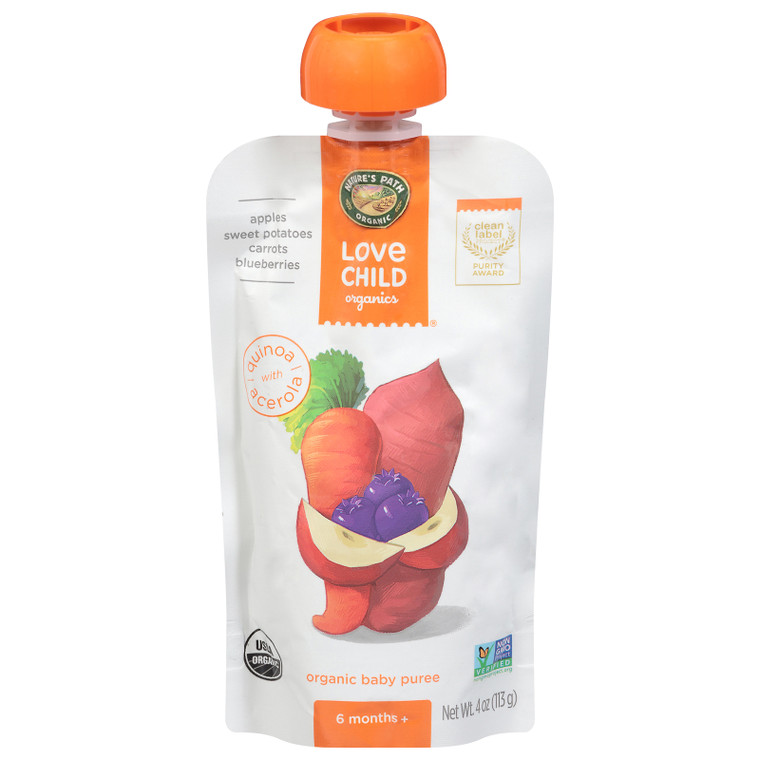 Love Child Organics - Puree Og2 Apl Swt Pot Car - Cs Of 12-4 Oz Love Child Organics - Puree Og2 Apl Swt Pot Car - Cs Of 12-4 Oz