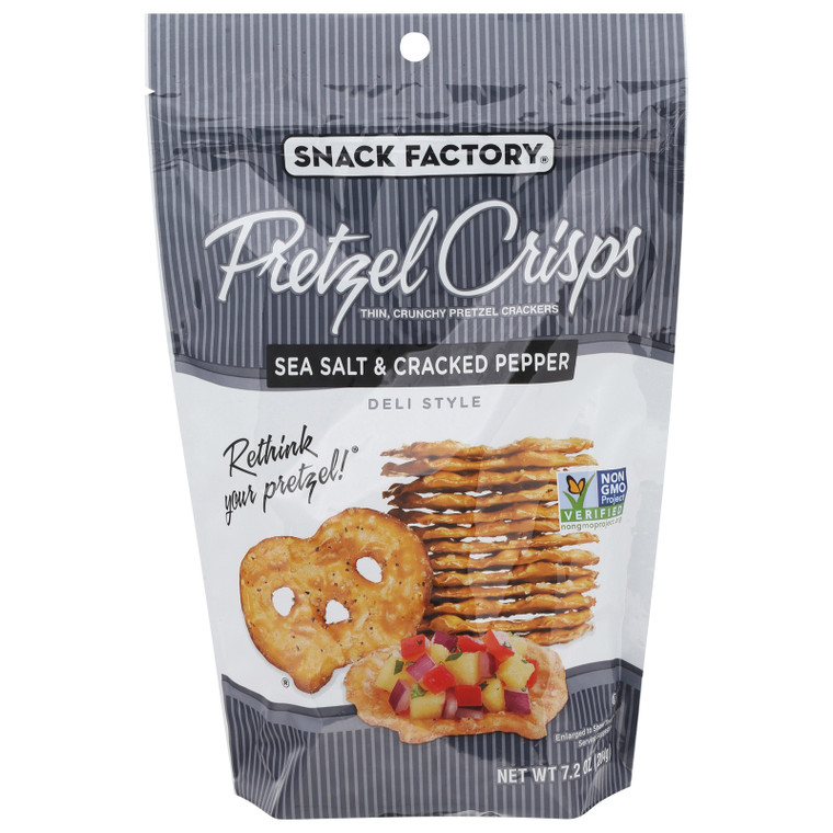 Pretzel Crisps - Pretzl Crsp Ssalt & Ppr - Cs Of 12-7.2 Oz Pretzel Crisps - Pretzl Crsp Ssalt & Ppr - Cs Of 12-7.2 Oz