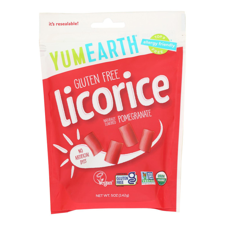 Yumearth - Licorice Og2 Pomegranate - Cs Of 6-5 Oz