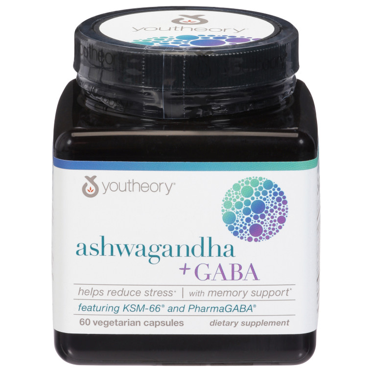 Youtheory - Supp Ashwagandha Gaba - Ea Of 1-60 Ct