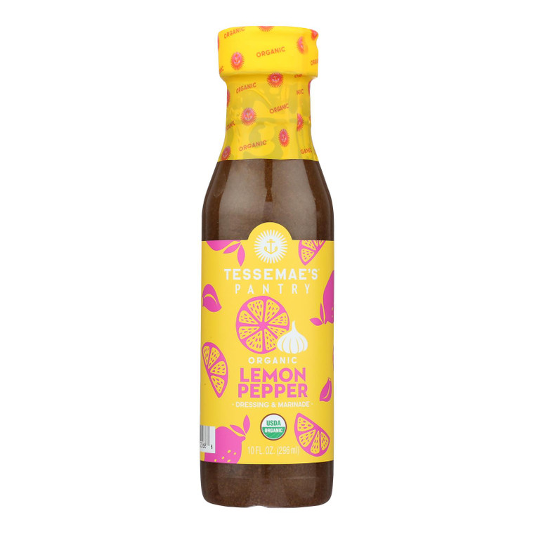 Tessemae - Lemon Pepper Dressing - Case Of 6 - 10 Fl Oz.