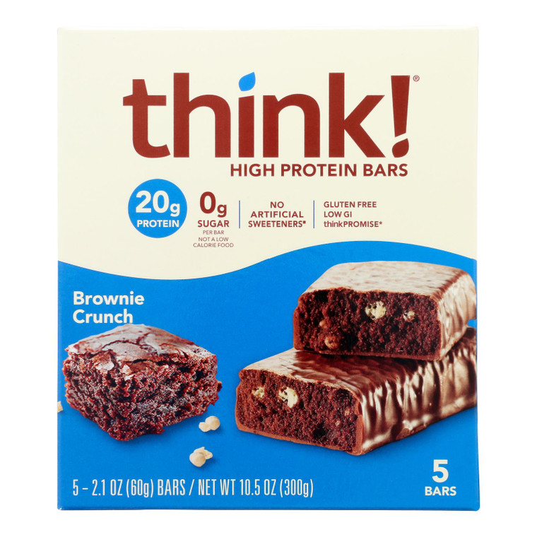 Think! - Bar Hi Prot Brownie Crnch - Cs Of 6-5/2.1 Oz Think! - Bar Hi Prot Brownie Crnch - Cs Of 6-5/2.1 Oz