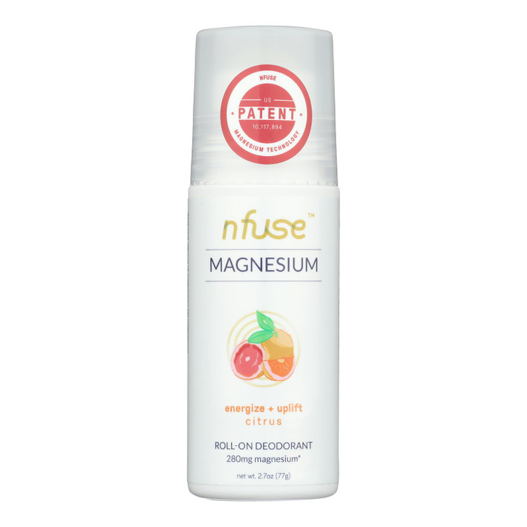 Nfuse - Deodorant Citrus Natural Magnesium - Case Of 6 - 2.7 Oz
