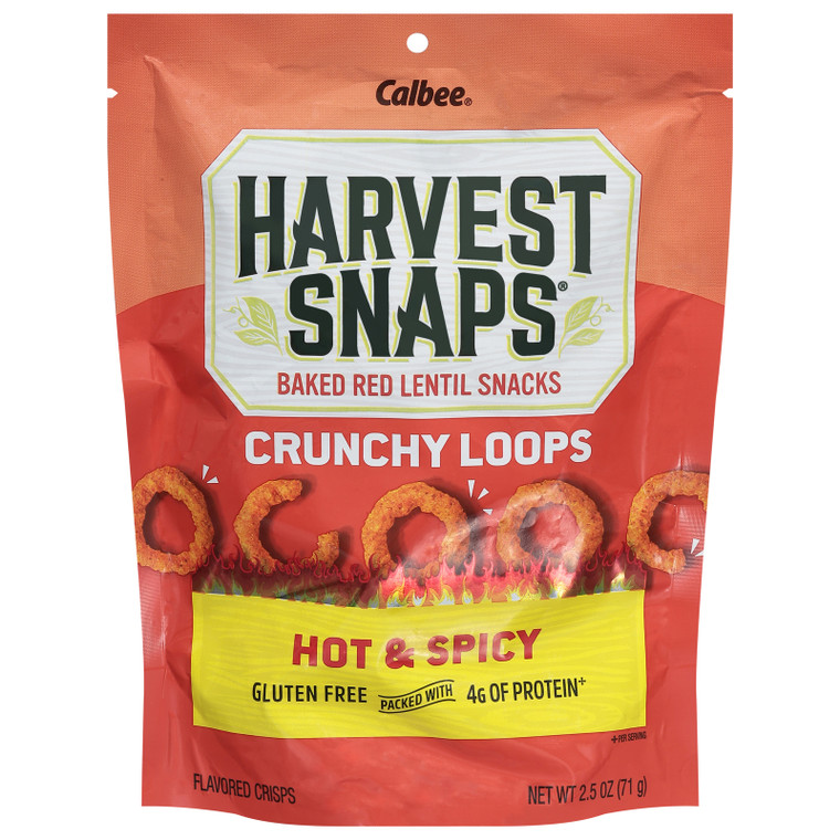 Harvest Snaps - Crunchy Loops Spicy - Cs Of 12-2.5 Oz