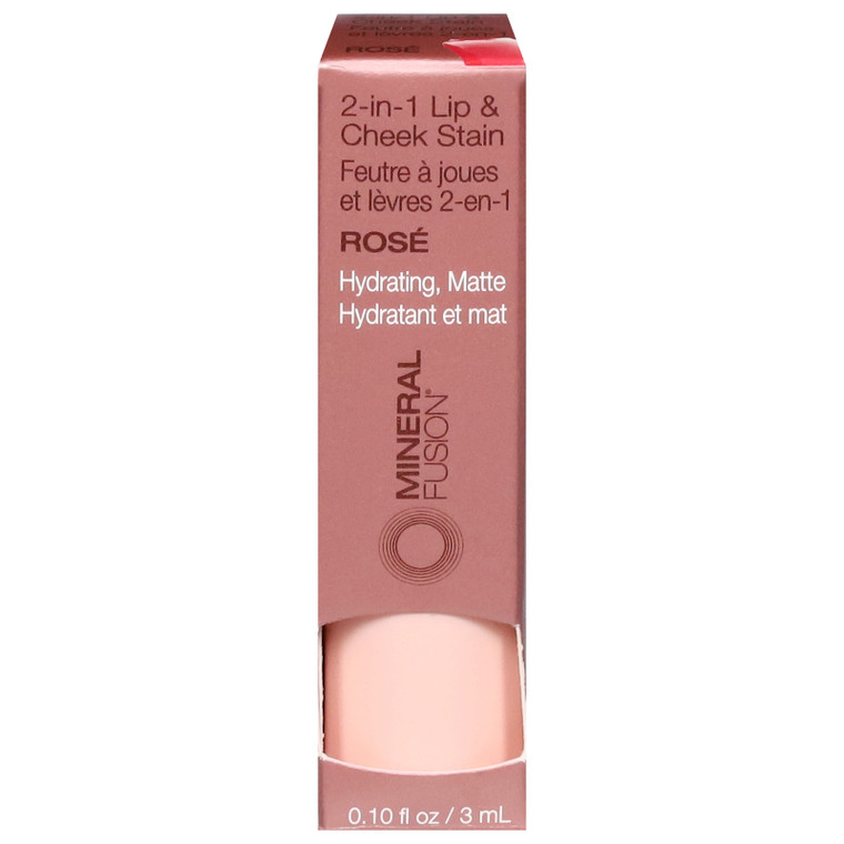 Mineral Fusion - Stain Lip Cheek Rose - Ea Of 1-.1 Fz