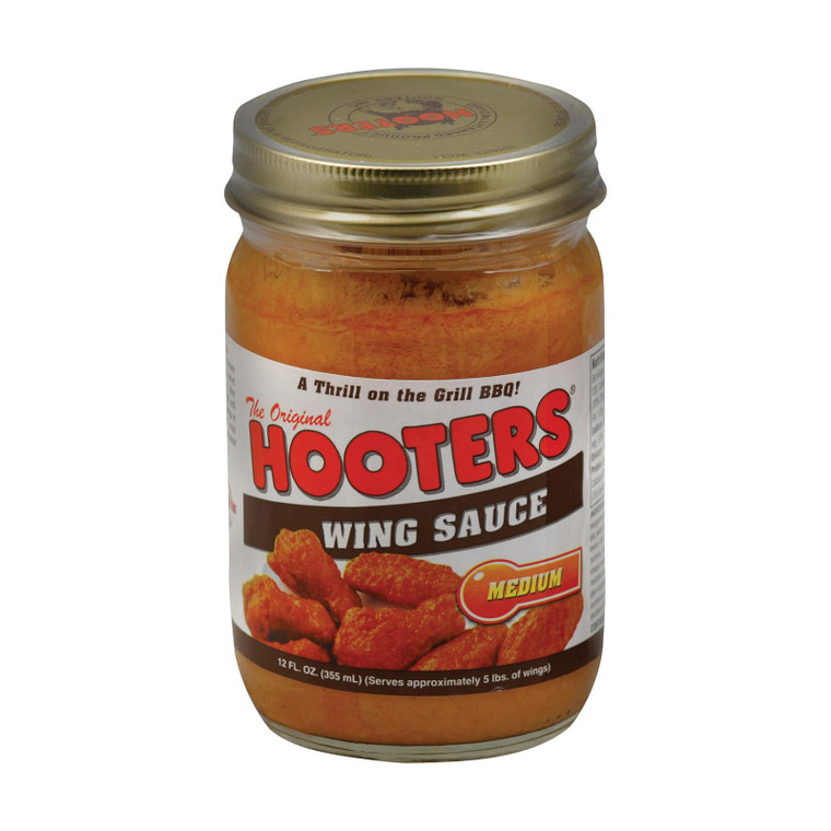 Hooters Medium Wing Sauce - Case Of 6 - 12 Oz Hooters Medium Wing Sauce - Case Of 6 - 12 Oz
