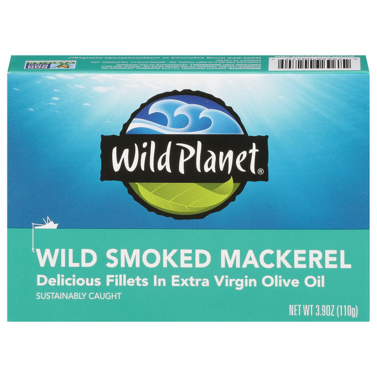 Wild Planet - Mackerel Wild Smoked - Cs Of 12-3.9 Oz