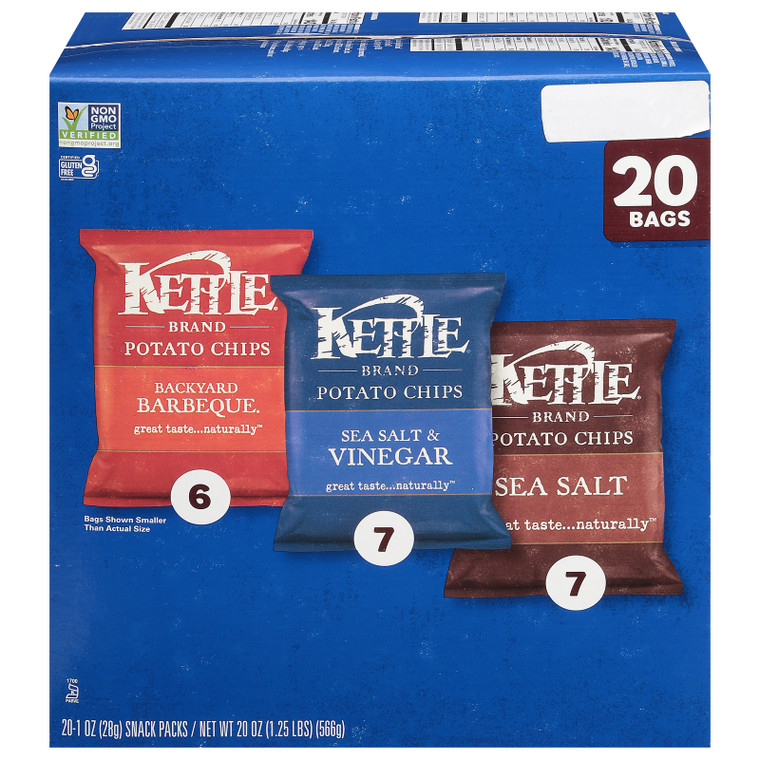 Kettle Brand - Pot Chps Ssalt Vngr Bbq - Cs Of 4-20/1 Oz Kettle Brand - Pot Chps Ssalt Vngr Bbq - Cs Of 4-20/1 Oz