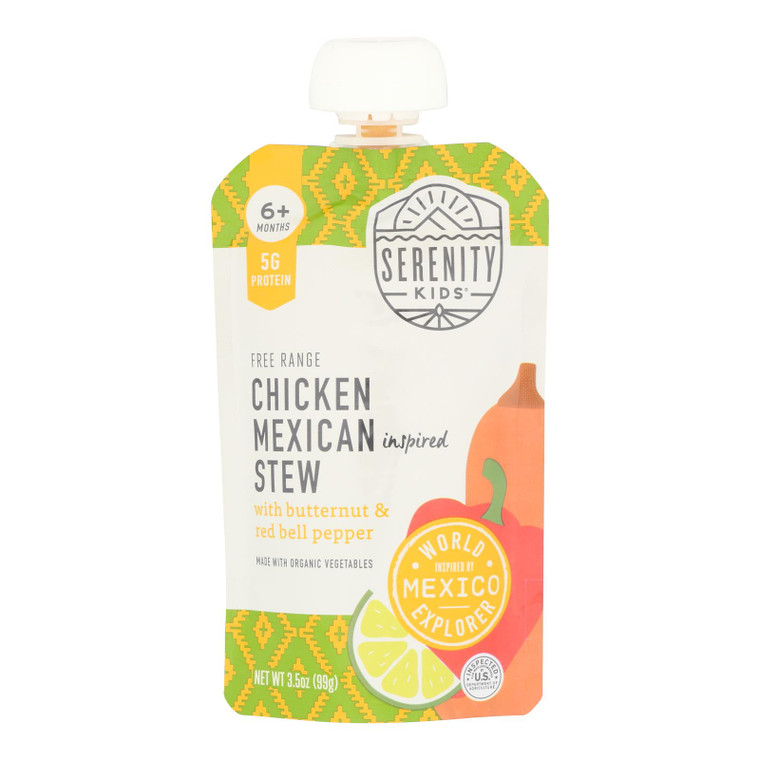 Serenity Kids - Pouch Mex Chk Stew Veg - Cs Of 6-3.5 Oz Serenity Kids - Pouch Mex Chk Stew Veg - Cs Of 6-3.5 Oz
