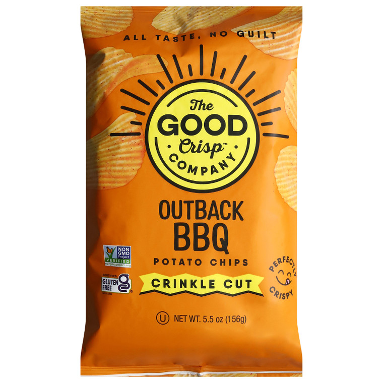 The Good Crisp Company - Pot Chp Crinkle Bbq - Cs Of 12-5.5 Oz The Good Crisp Company - Pot Chp Crinkle Bbq - Cs Of 12-5.5 Oz