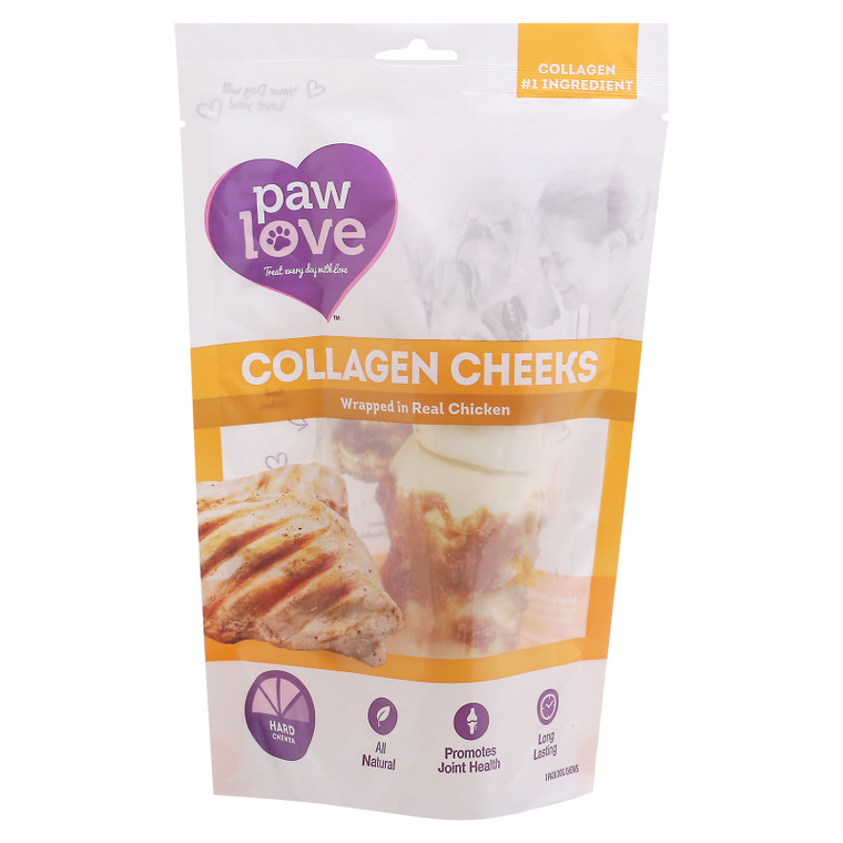 Paw Love - Cllgn Beef Cheek W/chkn - Cs Of 6-1 Ct