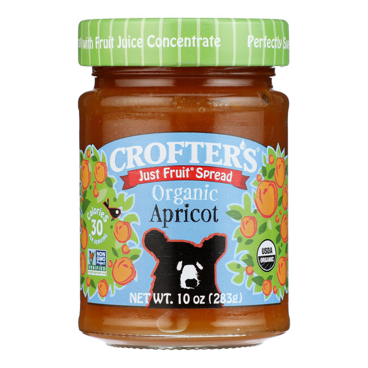 Crofters Fruit Spread - Organic - Just Fruit - Apricot - 10 Oz - Case Of 6 Crofters Fruit Spread - Organic - Just Fruit - Apricot - 10 Oz - Case Of 6