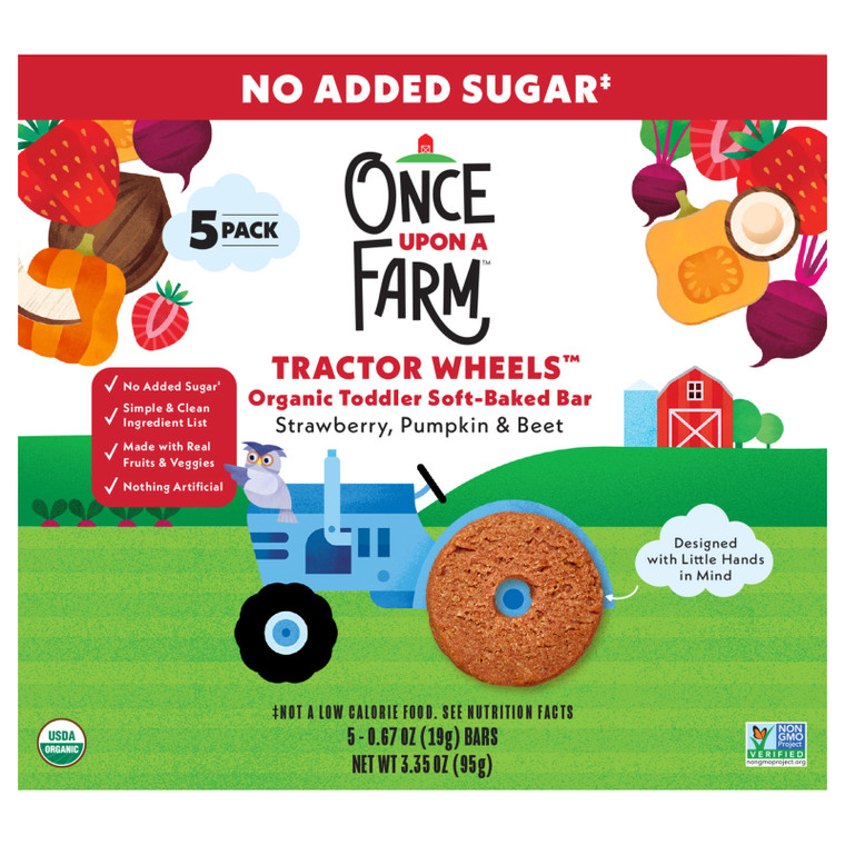 Once Upon A Farm - Bar Og2 Straw Pmpkn Beet - Cs Of 8-3.35 Oz