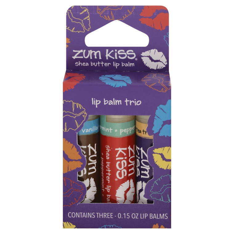 Zum - Kiss Lip Balm Trio Asst - Ea Of 1-3 Ct Zum - Kiss Lip Balm Trio Asst - Ea Of 1-3 Ct