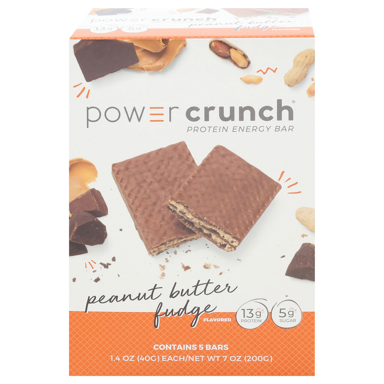 Power Crunch - Prtn Br Pb Fudge 5 Ct - Cs Of 6-5/1.4 Oz Power Crunch - Prtn Br Pb Fudge 5 Ct - Cs Of 6-5/1.4 Oz