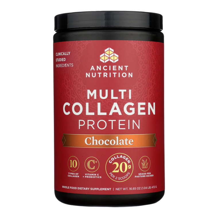 Ancient Nutrition - Mlti Collagen Protein Choco - 1 Each 1-16.65 Oz