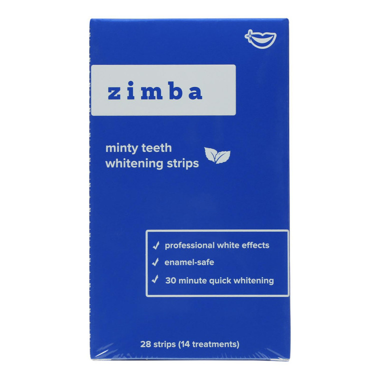 Zimba - Teeth Whtn Strips Mint - Cs Of 6-28 Ct