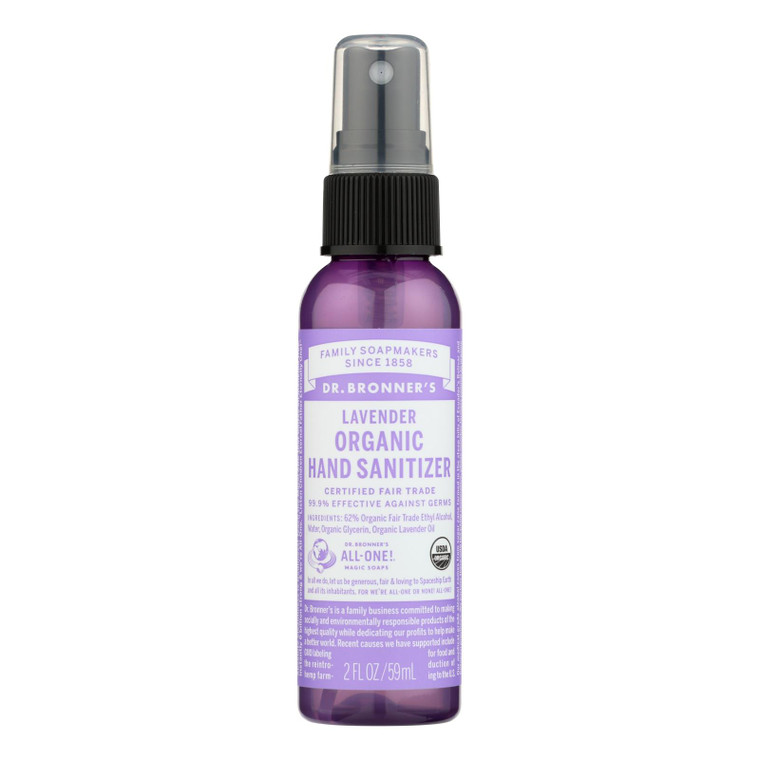 Dr. Bronner's - Hand Santz Spry Lvndr - Case Of 12-2 Fz
